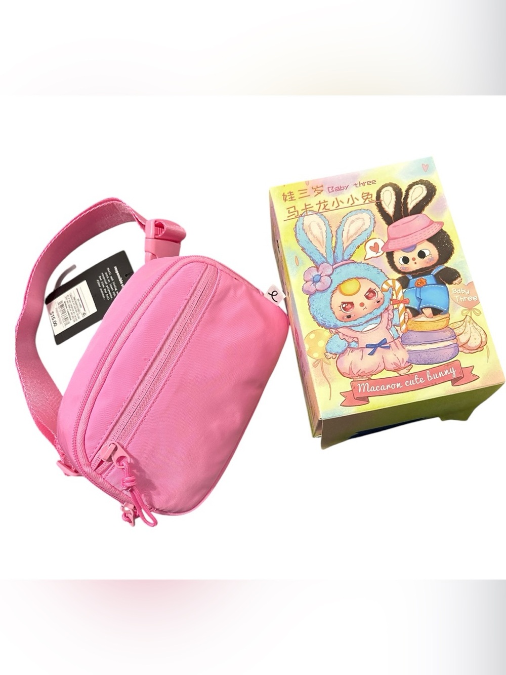 Crossbody Bag & Baby Three Bunny Plush